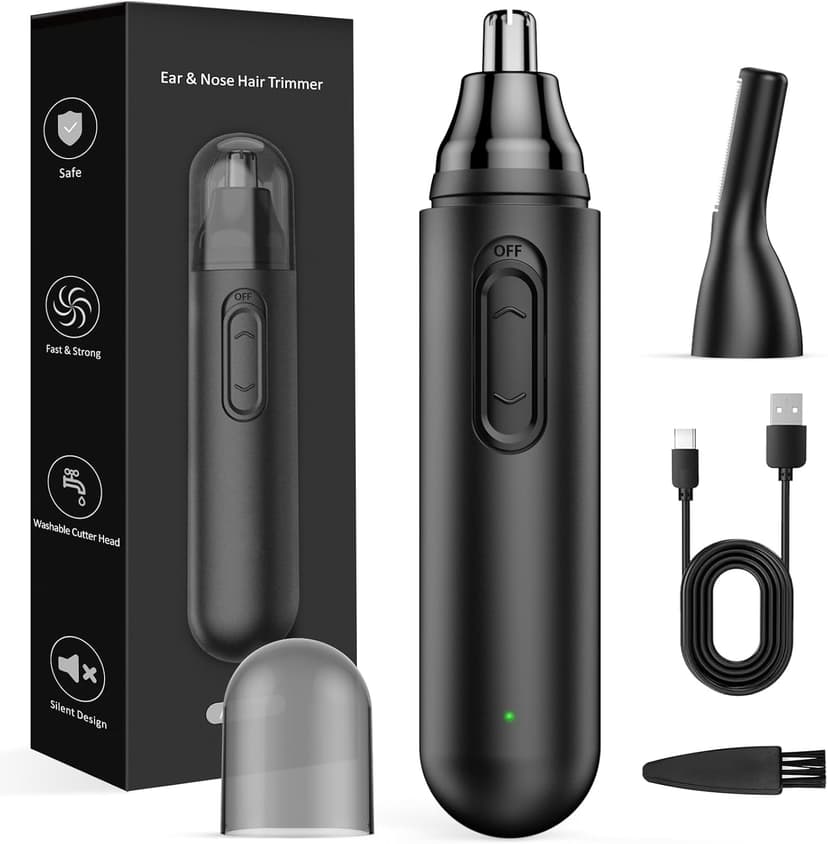 Nose Hair Trimmer for Men — Rechargeable & Waterproof